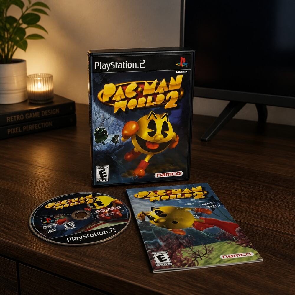 Sony PlayStation 2 Pac Man World 2 CIB Black Label Complete w/ Manual